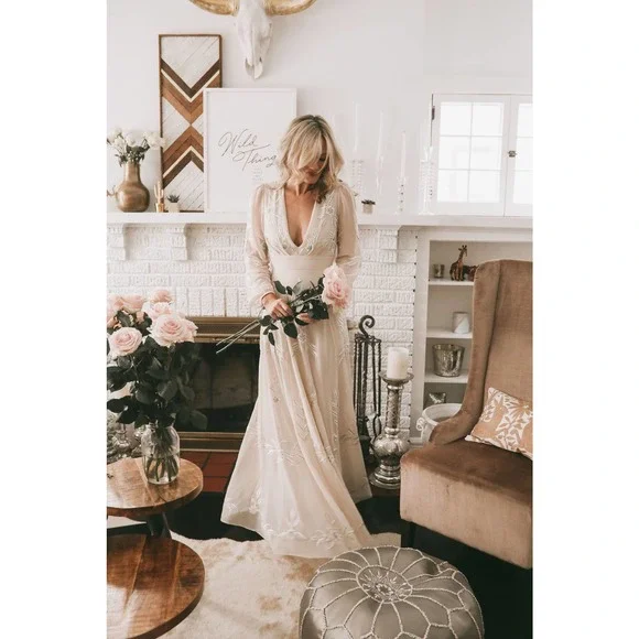 BHLDN Dresses Bhldn Belize Dress In Oyster Poshmark